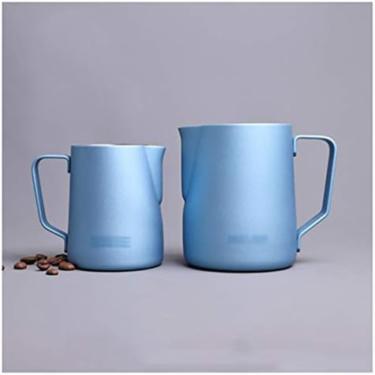 Imagem de Molheira para leite, caldo, molho Boca pontiaguda de aço inoxidável 304 Copo de espuma de leite Lata de café Lata de manteiga personalizada Jarra Utensílios de café adequados para café com l