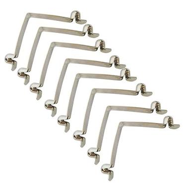 Imagem de 50 peças de clipes de botão duplo clipe de mola de pressão para barraca / 225 (cor: 8 x 7,8 mm pino duplo)