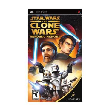 Imagem de Jogo Star Wars The Clone Wars Republic Heroes Original Psp - Lucasarts