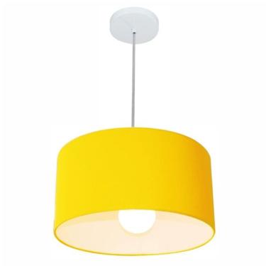 Imagem de Pendente Cil ndrico Amarelo Mj-4146 Para Mesa De Jantar E Est