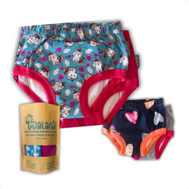 Imagem de Kit 2 Calcinhas Desfralde Malana Eco Premium - Absorvente Impermeável