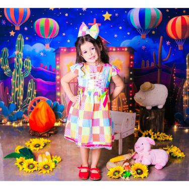 Imagem de Vestido Junino Luxo Floral