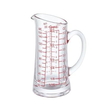 Imagem de Copo medidor de vidro Ackers 150 ml com bico em V, alça isolada