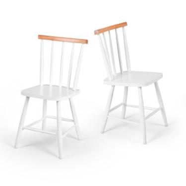 Imagem de Kit 2 Cadeiras Colonial Clássica Cozinha Brancas