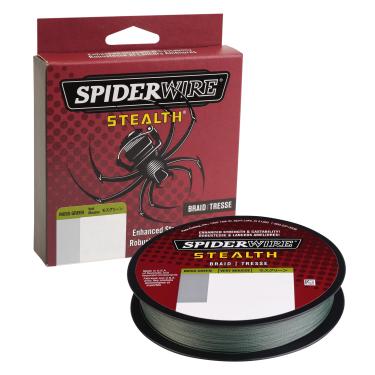 Imagem de SpiderWire Stealth® Superline, Verde musgo, 2,7 kg | 2,7 kg, 300 m | Linha de pesca trançada de 274 m, adequada para ambientes de água doce e salgada