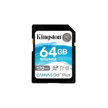 Imagem de Sdg3/64GB - Cartão De Memória Padrão Sd De 64GB Canvas Go Plus (Leitura = 170Mb/S) Classe 10 U3 V30