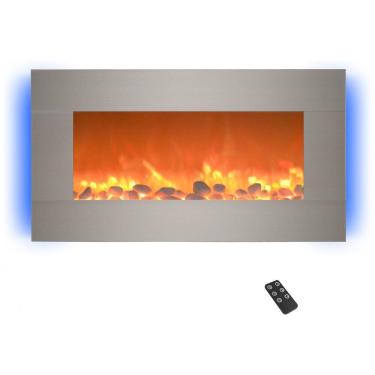 Imagem de Lareira Elétrica de Embutir A42x78L, com Controle Remoto de Aço Inoxidável, 1500W, 110v, NORTHWEST 80 BL31 2002, Prateado