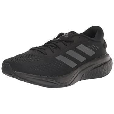 Imagem de adidas Tênis de corrida masculino Supernova 2, Preto/cinza/preto, 12