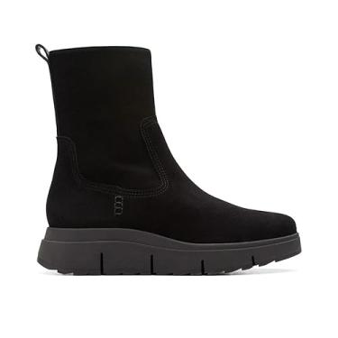 Imagem de Clarks Bota feminina de cano curto Loriini May, Camurça preta, 35