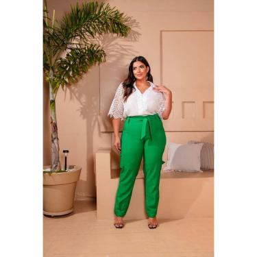 Imagem de Calça Feminina Plus Size Cargo