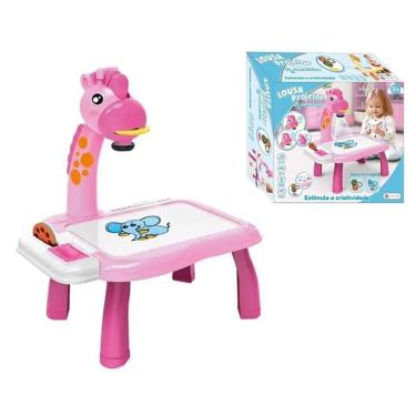 Imagem de Mesa Projetor Girafa Desenho Pintura Música Rosa - ShinyToy