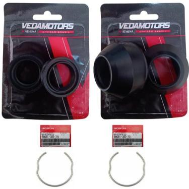 Imagem de Retentor Bengala + Guarda Pó + Anel Trava Fan 125 05...08 - Vedamotors