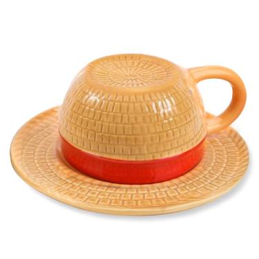 Imagem de parknshop Anime Novidade Canecas de Café Comerciante, Chapéu de Palha Canecas de Café, Cerâmica Chá Leite Xícara de Café Escritório Presentes para Natal, Halloween, Aniversário, Aniversário