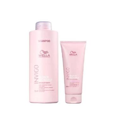 Imagem de Wella Professionals Invigo Blonde Recharge Shampoo 1L+ Condicionador 2
