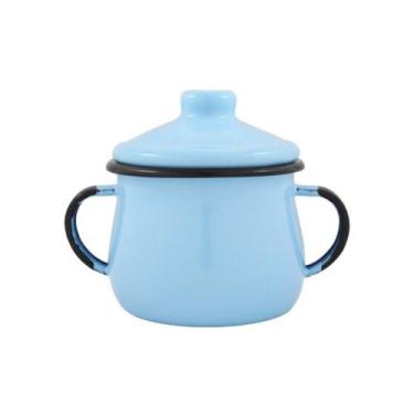 Imagem de Açucareiro Esmaltado Azul Claro 380 ml Ewel