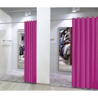Imagem de Cortina Provador Roupas 1,50x2,00 Pink 100% Privacidade - Confecções E