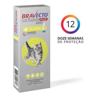 Imagem de Antipulgas Bravecto Plus Gatos 1,2 a 2,8 kg 0,4 ml