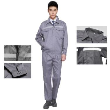 Imagem de Conjunto Uniforme Faixa Refletiva EPI Profissional Segurança do Trabal