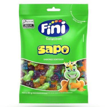 Imagem de Balas Fini Gelatinas Sapo Sabores Sortidos 80g