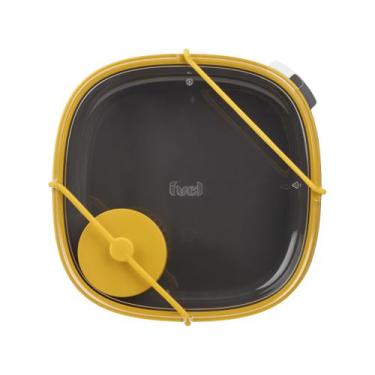 Imagem de Bowl de Polipropileno e Silicone Amarelo e Preto - com Tampa Trudeau