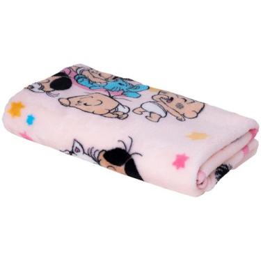 Imagem de Cobertor Infantil de Berço Jolitex de Microfibra Soninho Rosa, Rosa, B