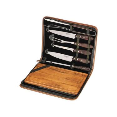 Imagem de Kit de Churrasco 8 Peças Tramontina - Polywood 21198/965