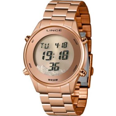 Imagem de Relógio lince feminino rose gold digital sdr4638l rxrx