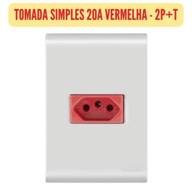 Imagem de Tramontina Liz Conjuntos - Tomadas e Interruptores 4X2, Tomada 20A VM