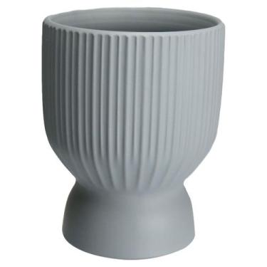 Imagem de CACHEPÔ VASO DECORATIVO PLANTA REDONDO HOME&CO CERÂMICA 18x14x14cm CIN