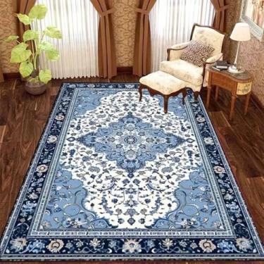 Imagem de Estilo retrô de luxo sala de estar tapete quarto tapetes macios antiderrapantes fofos grande área vestiário tapetes, SY1734, TD, 300x400CM