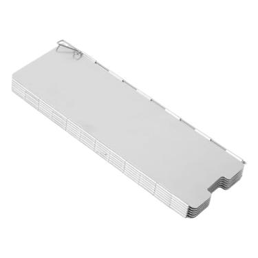 Imagem de Almencla Protetor de vento para fogão de acampamento dobrável, protetor de vento para fogão externo, queimador de forno a gás com bolsa de transporte, protetor, 12 Pratos