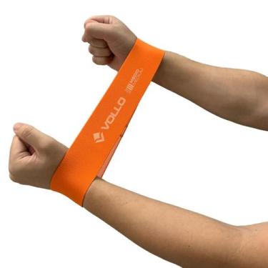 Imagem de Mini Band de Exercício Tecido Poliéster Média VP1093 Laranja Vollo Spo