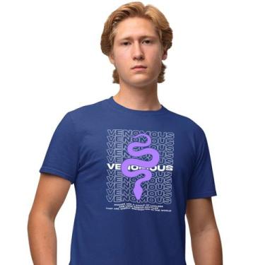 Imagem de Camisa Camiseta Masculina Estampada Venomous 100% Algodão Fio 30.1 Pen