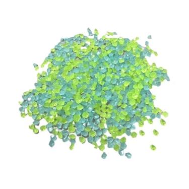Imagem de Generic 3-5mm Brilham no Escuro Seixos Areia Azul Verde Misto Multifuncional Decorativo Brilhante Pedra para Calçada Calçada Decoração