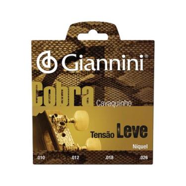 Imagem de Encordoamento Para Cavaquinho Aço Tensão Leve Série Cobra Gescl - GIAN
