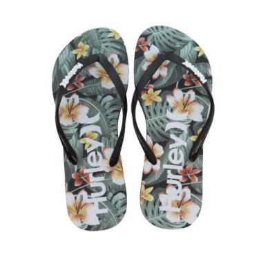 Imagem de Chinelo Feminino Hurley Cabana Preto, 35/36, Preto