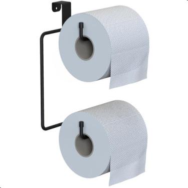 Imagem de Porta Papel Higiênico Caixa Acoplada Suporte Preto ARM - Ghiz