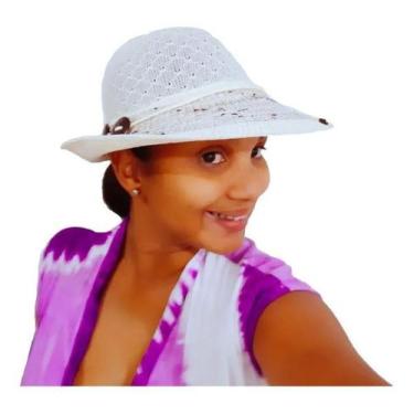 Imagem de Viseira Feminino De Praia Poliéster - Creme - CSY, Creme