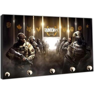 Imagem de Porta Chaves Jogos Games Rainbow Six Organizador Chaveiro  - Vital Qua