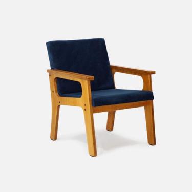 Imagem de Poltrona Cadeira Madeira Conforto Sala Decorativa Varanda Rustica - Mo