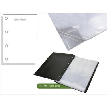 Imagem de Envelope Plastico A4 230x310 4 Furos Espes 0,12 500UN ACP