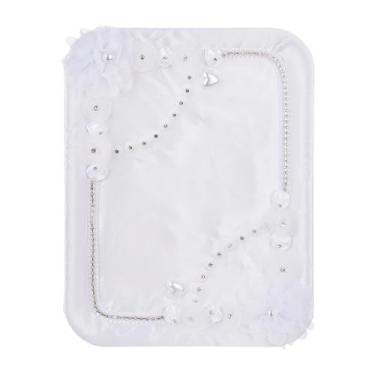 Imagem de Ioensy Bandeja de serviço Bandeja de vaidade elegante Bandeja de sobremesa Decoração de quarto Bandeja de frutas Cosméticos Jóias Expositor Prato para, 38x28.5cm