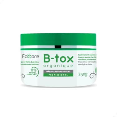 Imagem de Máscara Capilar Reconstrutora Sem Formol B-tox Organique Fattore Anti frizz 250g