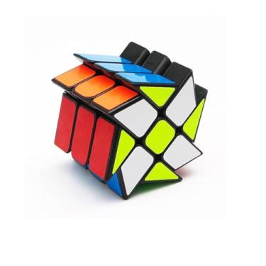 Imagem de FUNNXYZ YJ Windmill Cube Twisty 3x3 Black Magic Cube Speed Cube