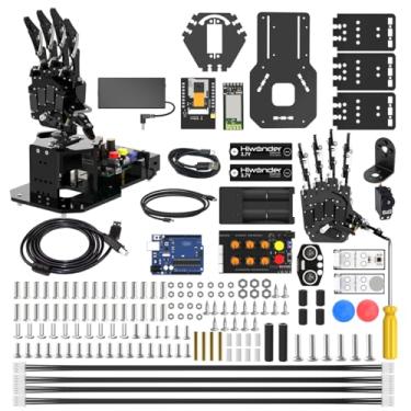Imagem de Robot Hand with Arduino UNO, Open Source AI Bionic Robotic Hand Five Fingers Solely Movement Mechanical Arm DIY Smart Robot & Engineering Kits, Science/Coding/Programming Set, uHand UNO Standard Kit