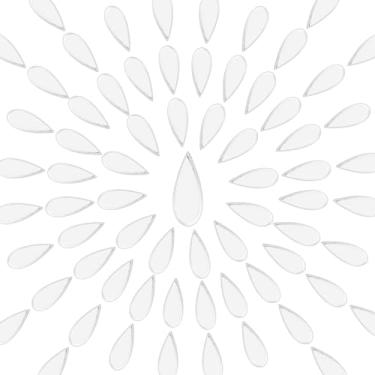 Imagem de OLYCRAFT 300 peças de espelhos artesanais em forma de lágrima, azulejos de mosaico, 4,5 x 12 mm, autoadesivos, lágrimas, mini azulejos de espelho de vidro, lágrima, telhas de vidro para artesanato, artesanato, arte, parede, porta, casa, decorações