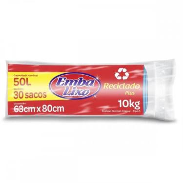 Imagem de Saco Embalixo Rolo Plus Azul 50L Com 30 Sacos  514004