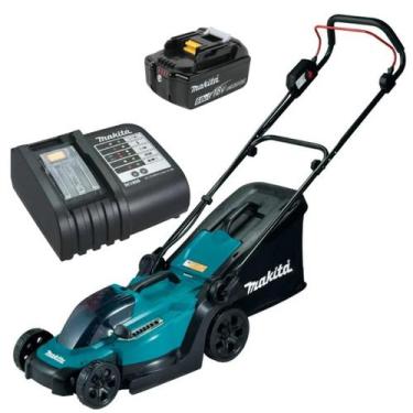 Imagem de Maquina De Cortar Grama A Bateria 18v 6ah Dlm330 Makita Com Carregador