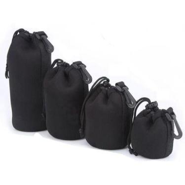 Imagem de kit 4 Case Neoprene Luva Lente Canon Nikon Youngnou P M G Xg - dedcase
