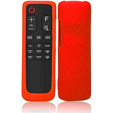 Imagem de Capa para LG Sound Bar Remote, Capa para LG Soundbar AKB75595331 / AKB75595321A / KB75595401 Capa protetora de controle remoto pele vermelha